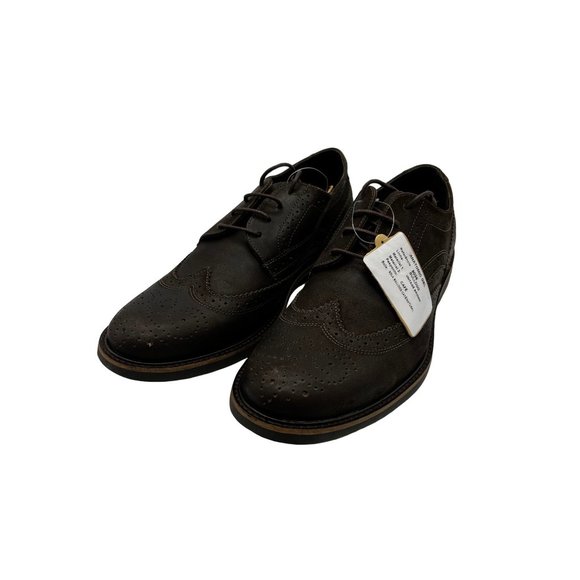 NEW Anatomic & Co Gel Leather Wingtip Shoes Brown Bulldog Cushioned Mens 7.5 main image 7